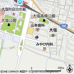 兵庫県姫路市大塩町（宮前）周辺の地図