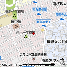 セリシール南桜塚周辺の地図