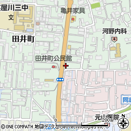 大阪府寝屋川市美井元町1周辺の地図