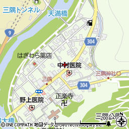 日本海信用金庫三隅支店周辺の地図