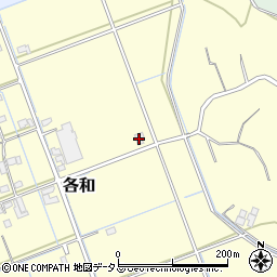 静岡県掛川市各和241周辺の地図