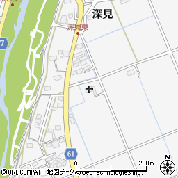 静岡県袋井市深見405周辺の地図