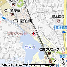 兵庫県宝塚市仁川宮西町5周辺の地図