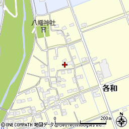 静岡県掛川市各和32-2周辺の地図