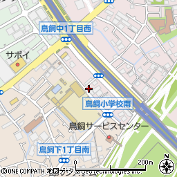 摂津鳥飼郵便局周辺の地図