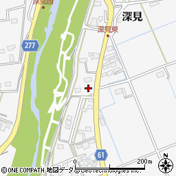 静岡県袋井市深見463周辺の地図