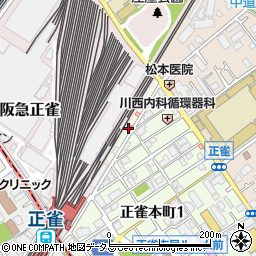 摂津正雀郵便局周辺の地図