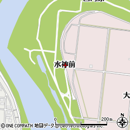 愛知県豊橋市牛川町水神前周辺の地図
