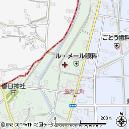 静岡県浜松市中央区笠井上町214周辺の地図