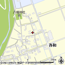静岡県掛川市各和1235周辺の地図