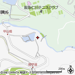 兵庫県西宮市甲山町45周辺の地図