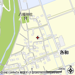 静岡県掛川市各和32周辺の地図