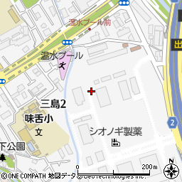 大阪府摂津市三島周辺の地図