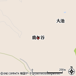 京都府精華町（相楽郡）下狛（鹿ケ谷）周辺の地図