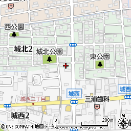 静岡県掛川市城北2丁目1周辺の地図