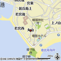 愛知県西尾市吉良町宮崎丸山周辺の地図