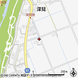 静岡県袋井市深見404周辺の地図
