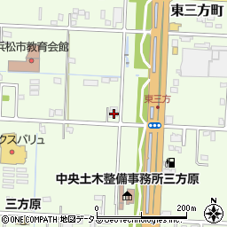 静岡県浜松市中央区東三方町157周辺の地図