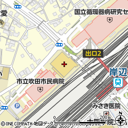 カンデオホテルズ大阪岸辺周辺の地図