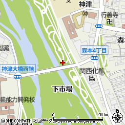 〒664-0842 兵庫県伊丹市森本の地図