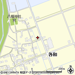 静岡県掛川市各和61周辺の地図