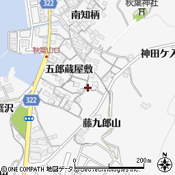 愛知県蒲郡市西浦町五郎蔵屋敷3周辺の地図