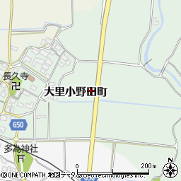 三重県津市大里小野田町周辺の地図
