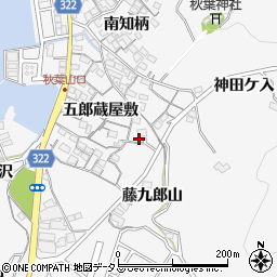 愛知県蒲郡市西浦町五郎蔵屋敷2周辺の地図