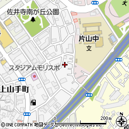 大阪府吹田市上山手町51-1周辺の地図