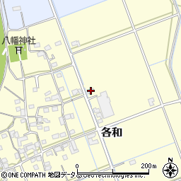 静岡県掛川市各和73周辺の地図