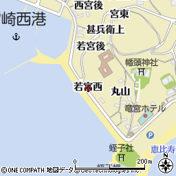 愛知県西尾市吉良町宮崎若宮西周辺の地図