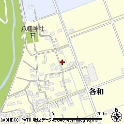 静岡県掛川市各和59周辺の地図
