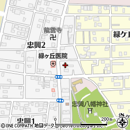 ファミリーマート豊橋緑ヶ丘店周辺の地図