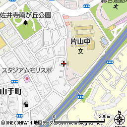 大阪府吹田市上山手町51-15周辺の地図
