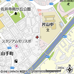 大阪府吹田市上山手町51-16周辺の地図