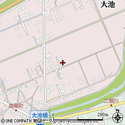 静岡県掛川市大池193周辺の地図