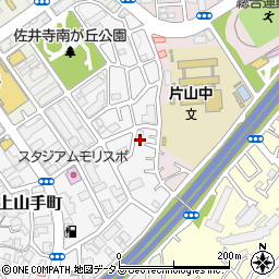 大阪府吹田市上山手町51-3周辺の地図