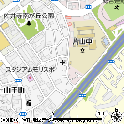 大阪府吹田市上山手町51-18周辺の地図