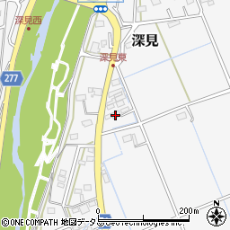 静岡県袋井市深見414周辺の地図