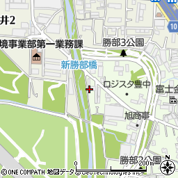 大阪府豊中市勝部2丁目19周辺の地図