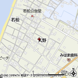 愛知県知多郡美浜町野間天野周辺の地図