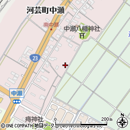 三重県津市河芸町中瀬293-2周辺の地図
