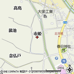 京都府木津川市山城町平尾市姫周辺の地図