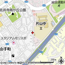 大阪府吹田市上山手町51-8周辺の地図