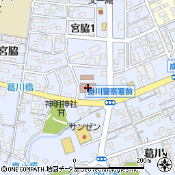 掛川警察署周辺の地図