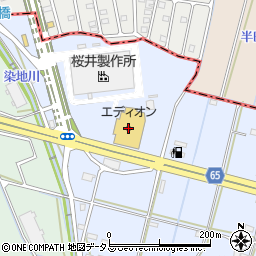 エディオン　浜松半田店周辺の地図