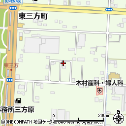 静岡県浜松市中央区東三方町171周辺の地図