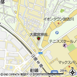 大蔵宮神社周辺の地図