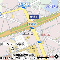 静岡県掛川市大池468周辺の地図