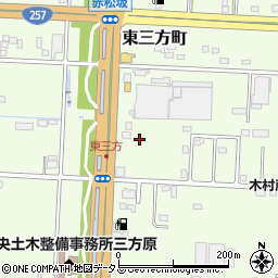 静岡県浜松市中央区東三方町160周辺の地図